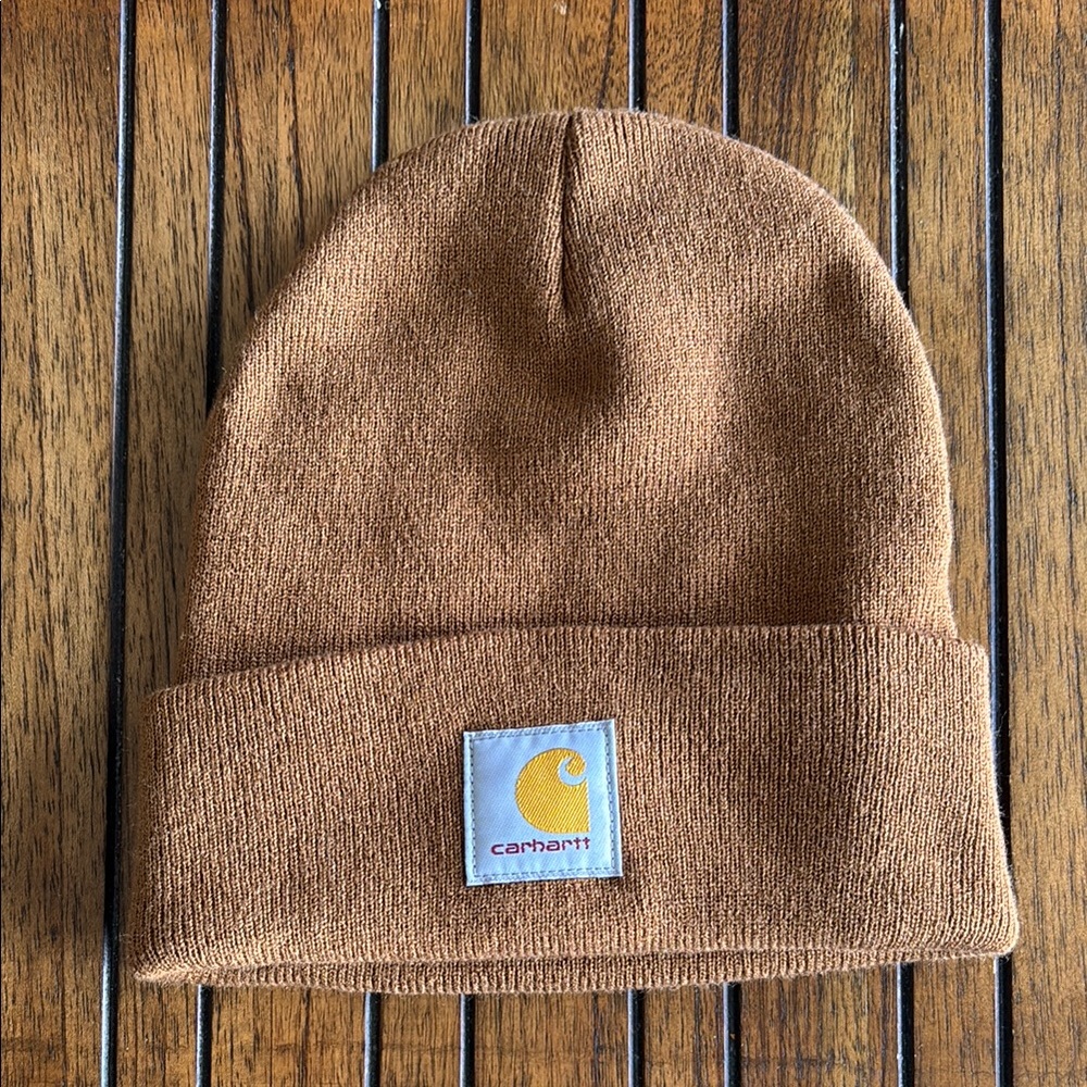 Carhartt Knit Cuffed Beanie Brown - Picture 3 of 6